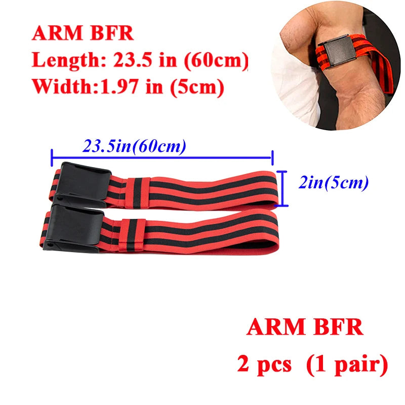 Fitness Gym Equipment Training BFR Occlusion Bands Bodybuilding Weightlifting Arm Leg Muscle Growth Blood Flow Restriction Bands