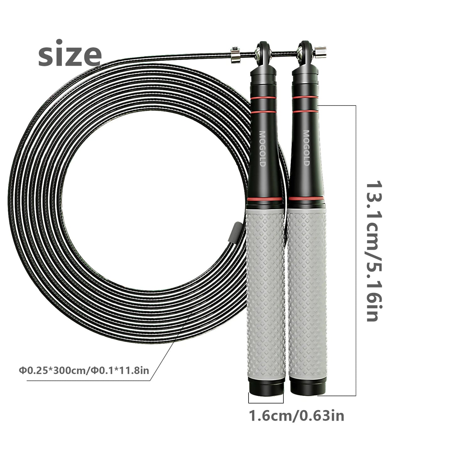 Speed Jump Rope, Heavy-Duty Adjustable Rope, Lightweight Design, Smooth Ball Bearing Rotation, Suitable for CrossFit Training