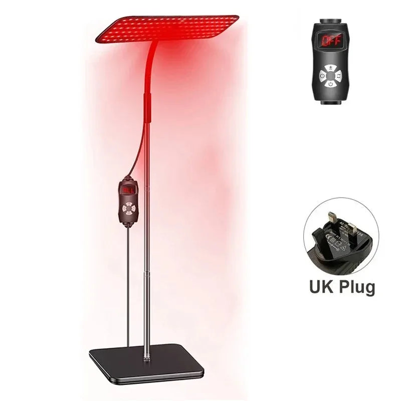 660nm 850nm Near Infrared Light Panel Red Light Lamp With Timer Face and Body Home Use