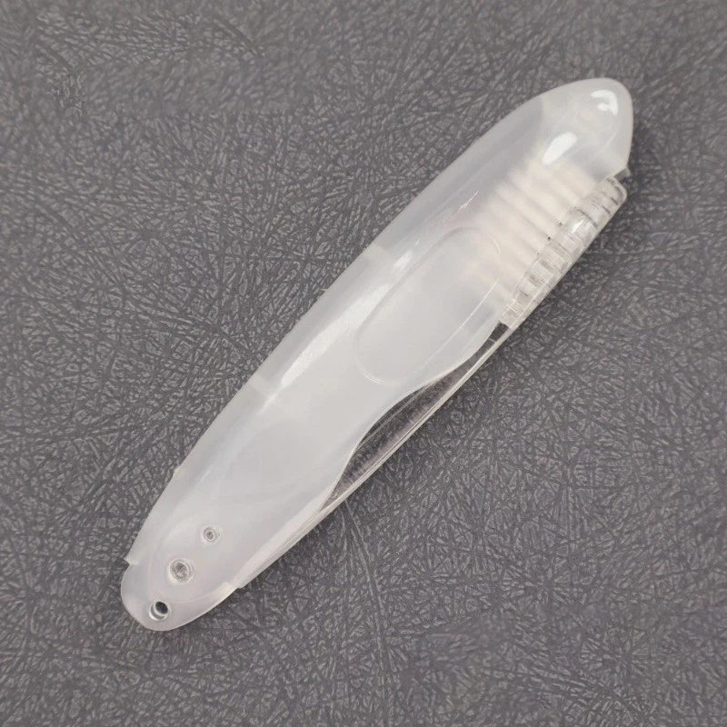 Compact Disposable Toothbrush – Foldable Design with Sanitary Cap for Outdoor Adventures & Business Trips