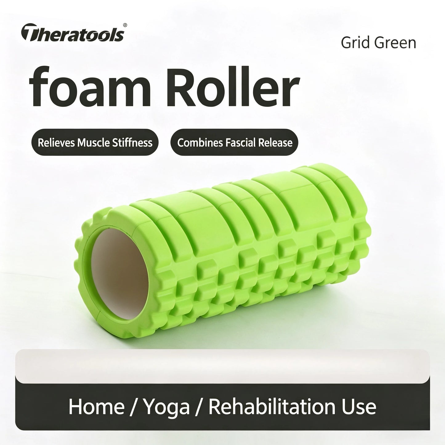 Yoga Column Foam Fitness Pilates Back Muscle Massage Roller Gym Home Myofascial Release The Grid Body Relaxation