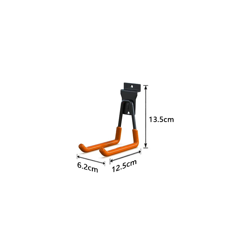 Heavy Duty Metal Garage Storage Hooks Wall Mount Non-Slip Coating For Storage For Bikes Power Tools Garden Equipment