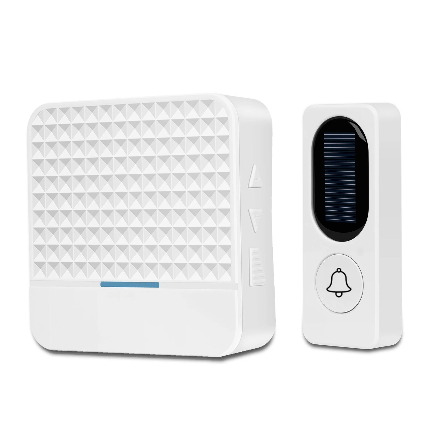 Solar Powered Doorbell, Operating at Over 1000 Feet with 52 Melodies, 4 Volume Levels & Flash Waterproof Door Chime Kit