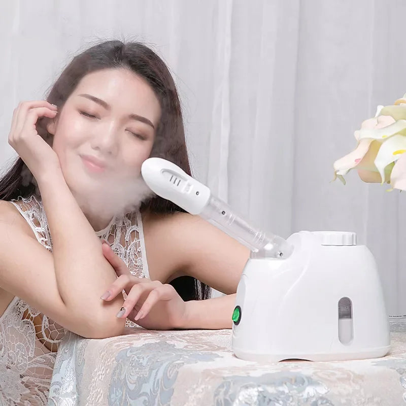Ozone Facial Steamer Warm Mist Humidifier for Face Deep Cleaning  Home Spa Skin Care Whitening