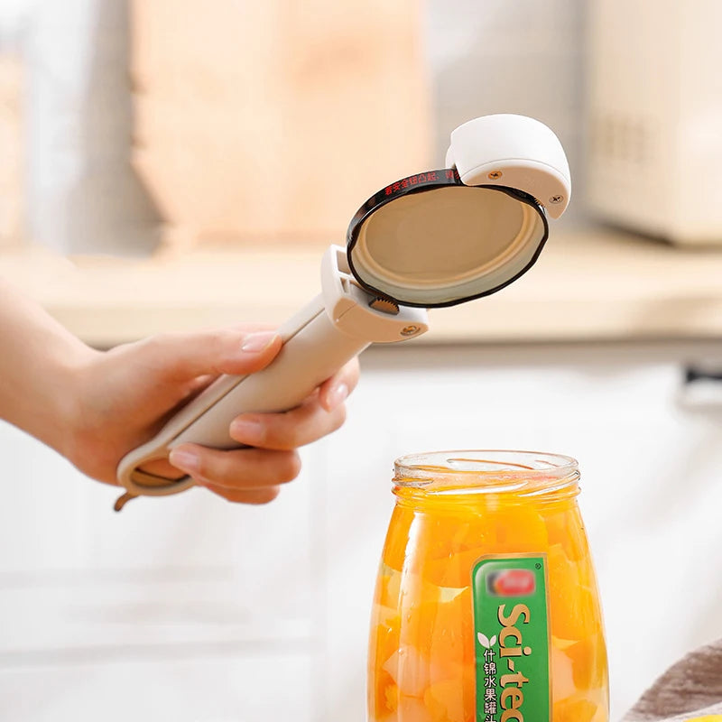 Jar Opener Bottle Opener Multifuction Retractable Magnetic Can Opener Kitchen Gadgets for Weak Hands and Seniors with Arthritis