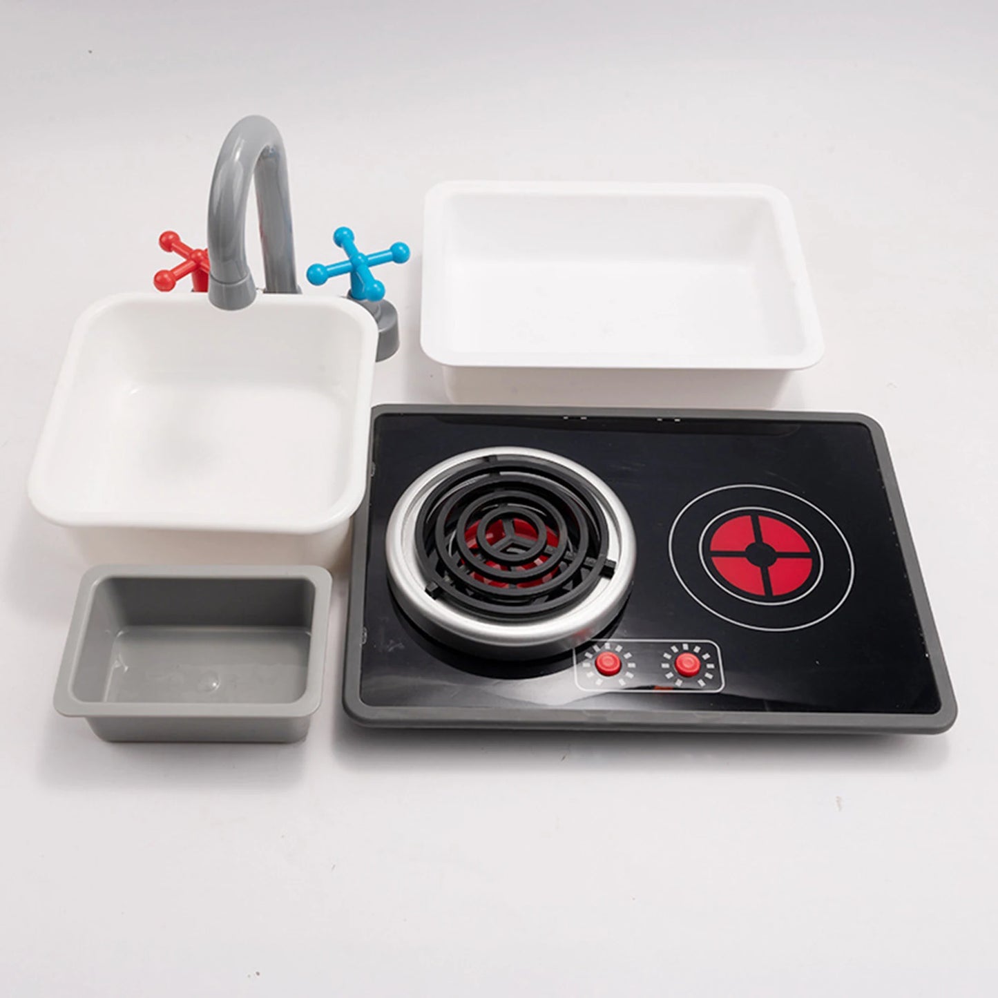 Kitchen Stovetop Toy Playset Educational Versatile Gift Role Playing Mini Play Pretend Play Kitchen Toy for Girls Boys Gifts