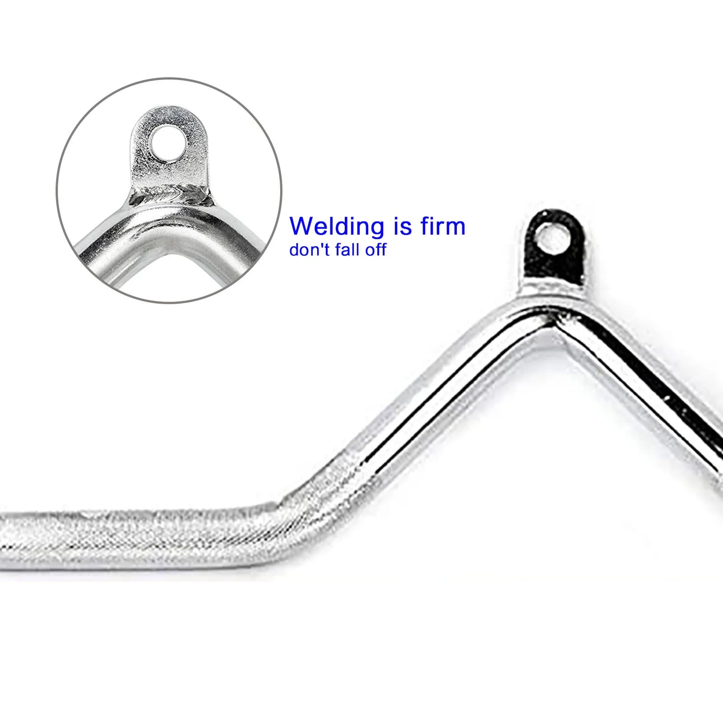 Gym Home Equipment Accessories Lat Pull Down Bar，Chrome-plated Surface Anti-rust High Load-bearing Fitness Tricep Rope Training