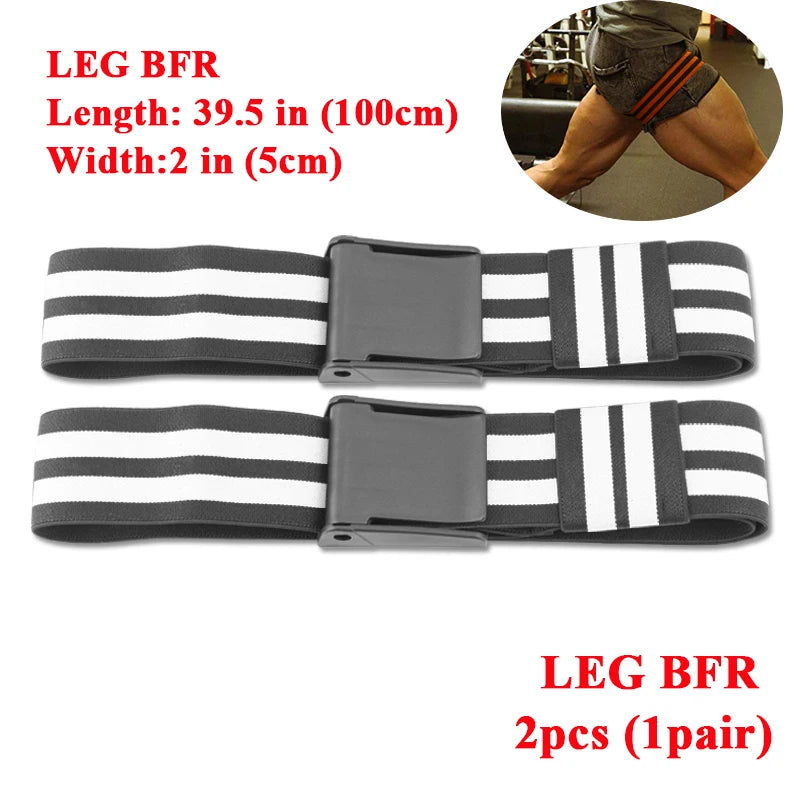 Fitness Gym Equipment Training BFR Occlusion Bands Bodybuilding Weightlifting Arm Leg Muscle Growth Blood Flow Restriction Bands