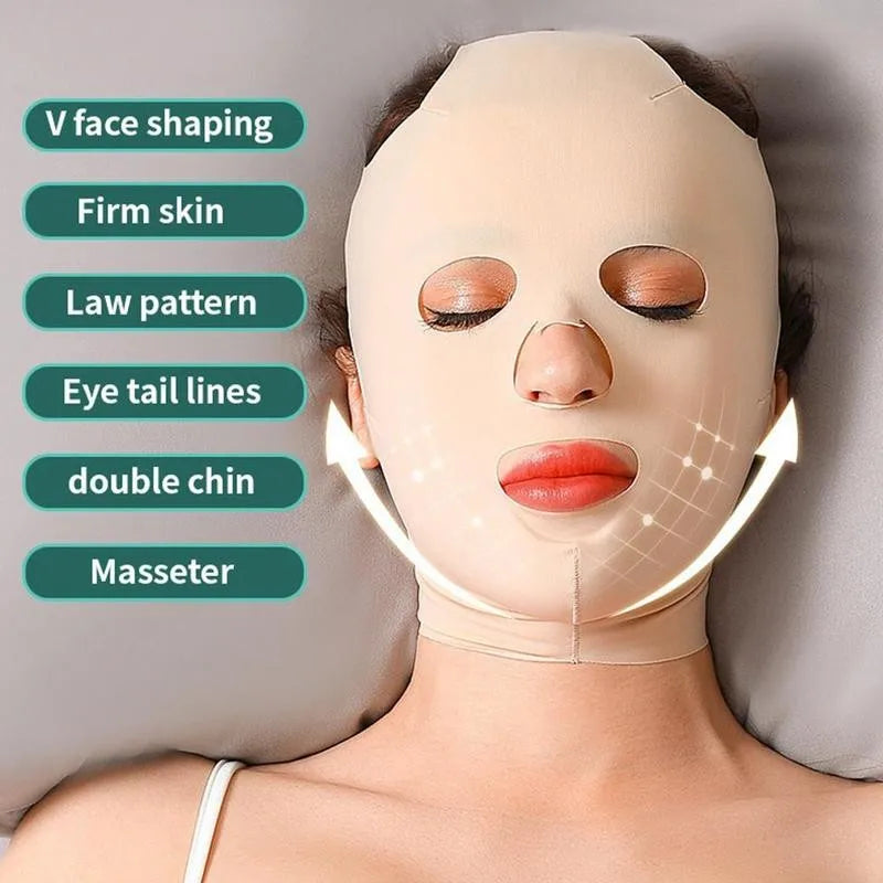 3D Reusable Face lifting Mask Anti Slimming Bandage V Shaper Full Face Lift