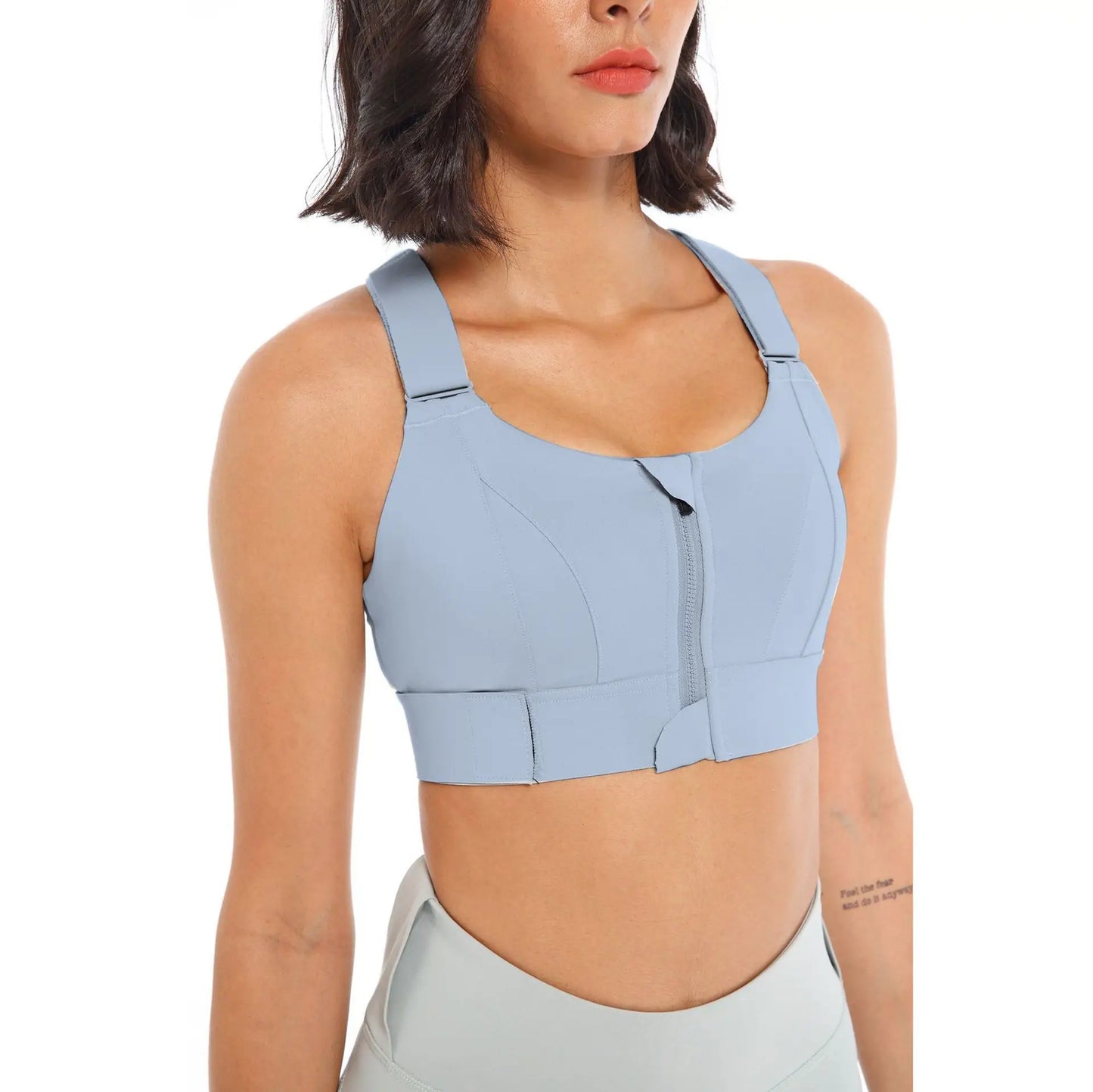 Large Size S-5XL Gym Sports Bra Crop Top High Impact Women Fitness Adjustable Shoulder
