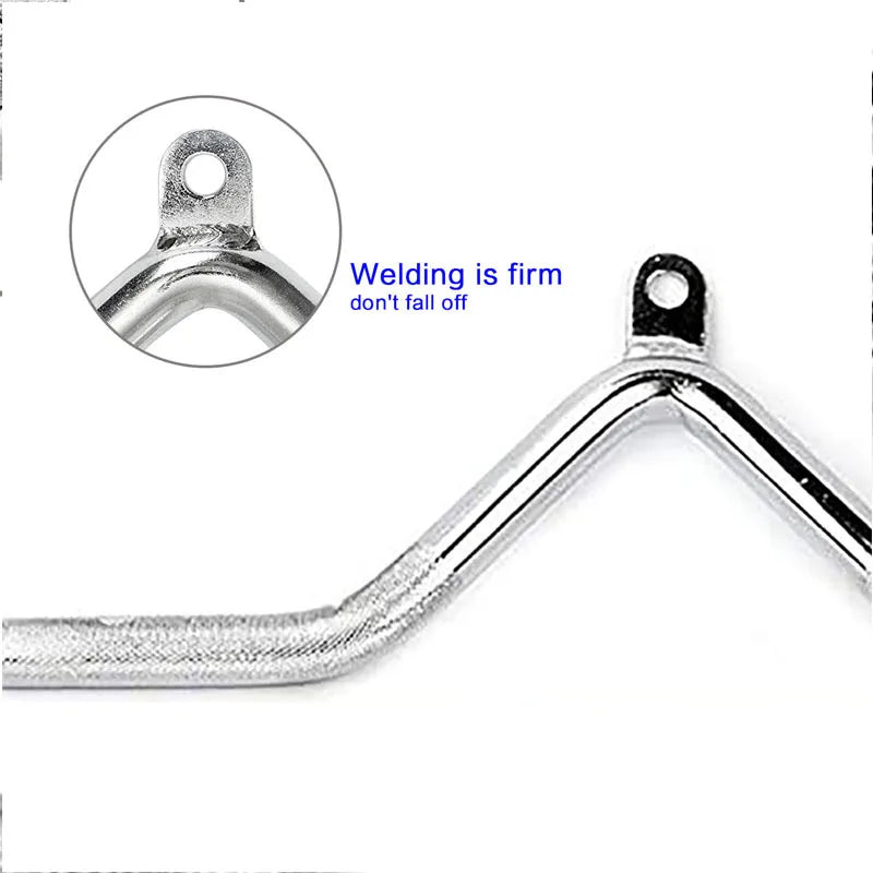 Gym Home Equipment Accessories Lat Pull Down Bar，Chrome-plated Surface Anti-rust High Load-bearing Fitness Tricep Rope Training