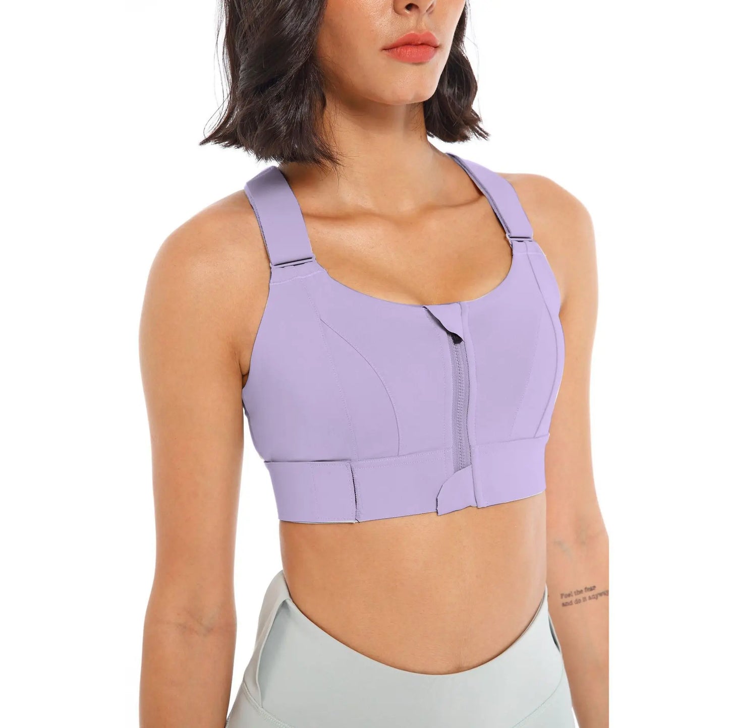 Large Size S-5XL Gym Sports Bra Crop Top High Impact Women Fitness Adjustable Shoulder