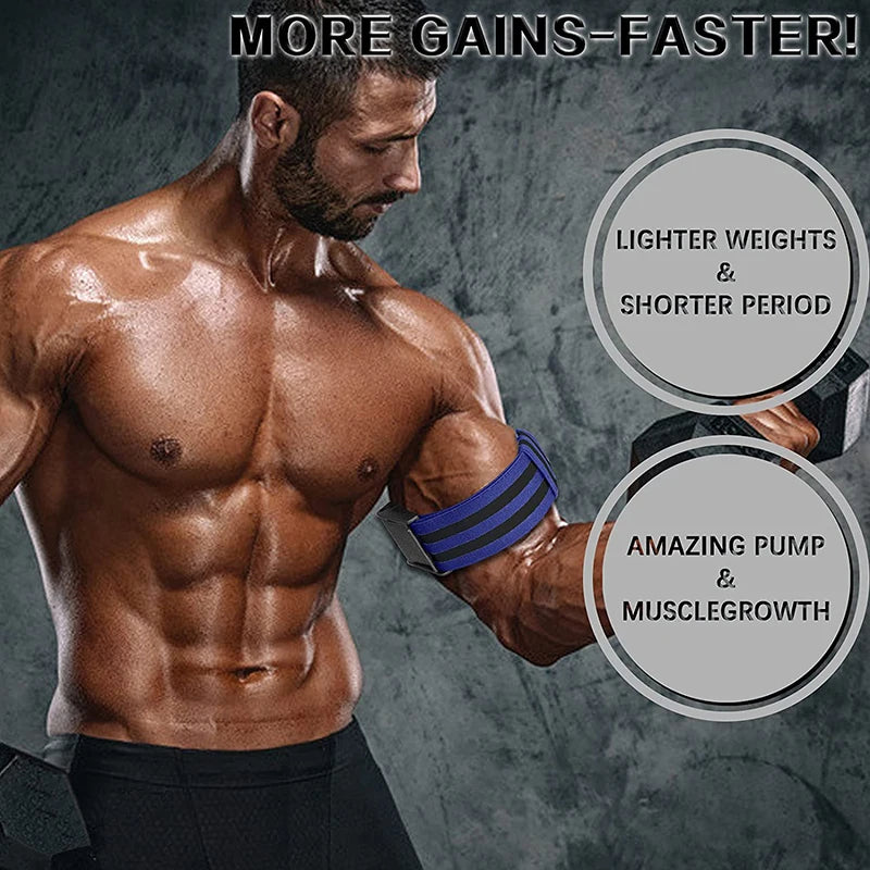 Fitness Gym Equipment Training BFR Occlusion Bands Bodybuilding Weightlifting Arm Leg Muscle Growth Blood Flow Restriction Bands