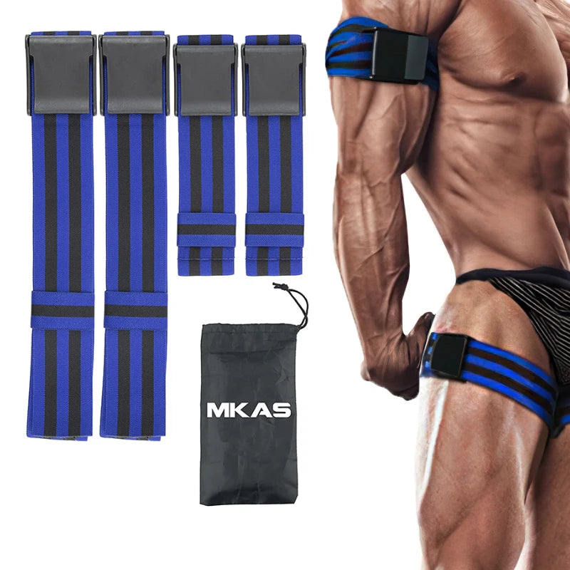 Fitness Gym Equipment Training BFR Occlusion Bands Bodybuilding Weightlifting Arm Leg Muscle Growth Blood Flow Restriction Bands