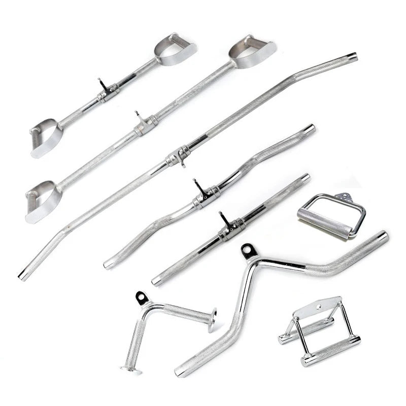 Gym Home Equipment Accessories Lat Pull Down Bar，Chrome-plated Surface Anti-rust High Load-bearing Fitness Tricep Rope Training