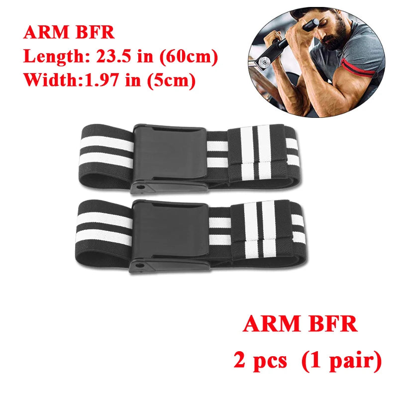 Fitness Gym Equipment Training BFR Occlusion Bands Bodybuilding Weightlifting Arm Leg Muscle Growth Blood Flow Restriction Bands