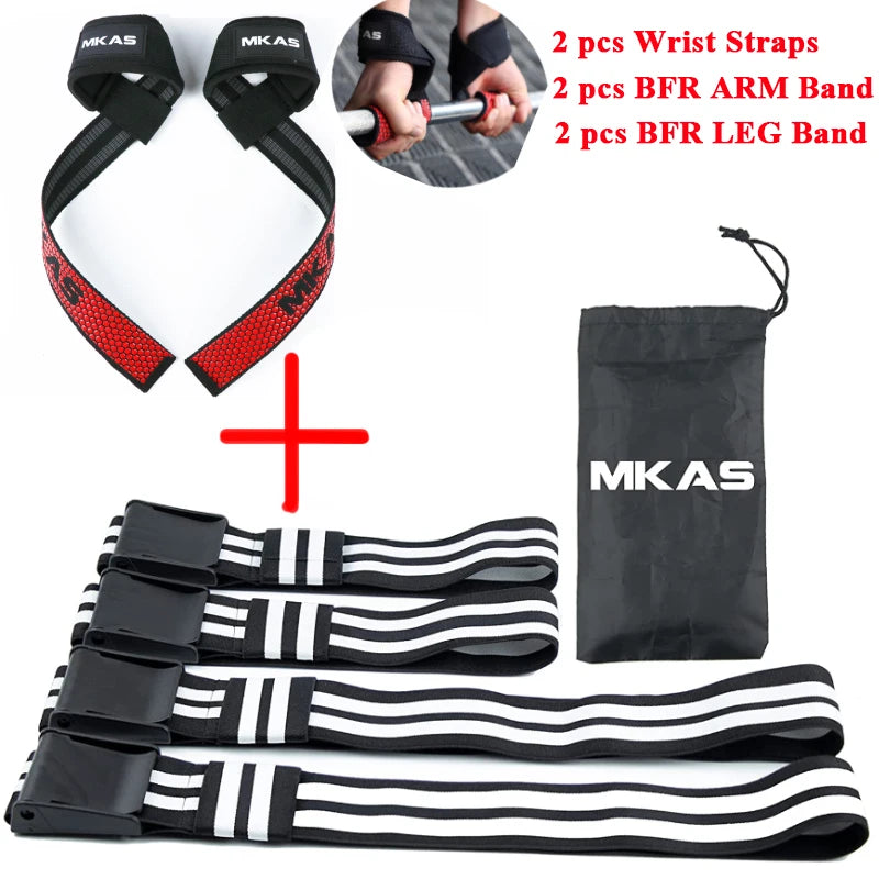 Fitness Gym Equipment Training BFR Occlusion Bands Bodybuilding Weightlifting Arm Leg Muscle Growth Blood Flow Restriction Bands