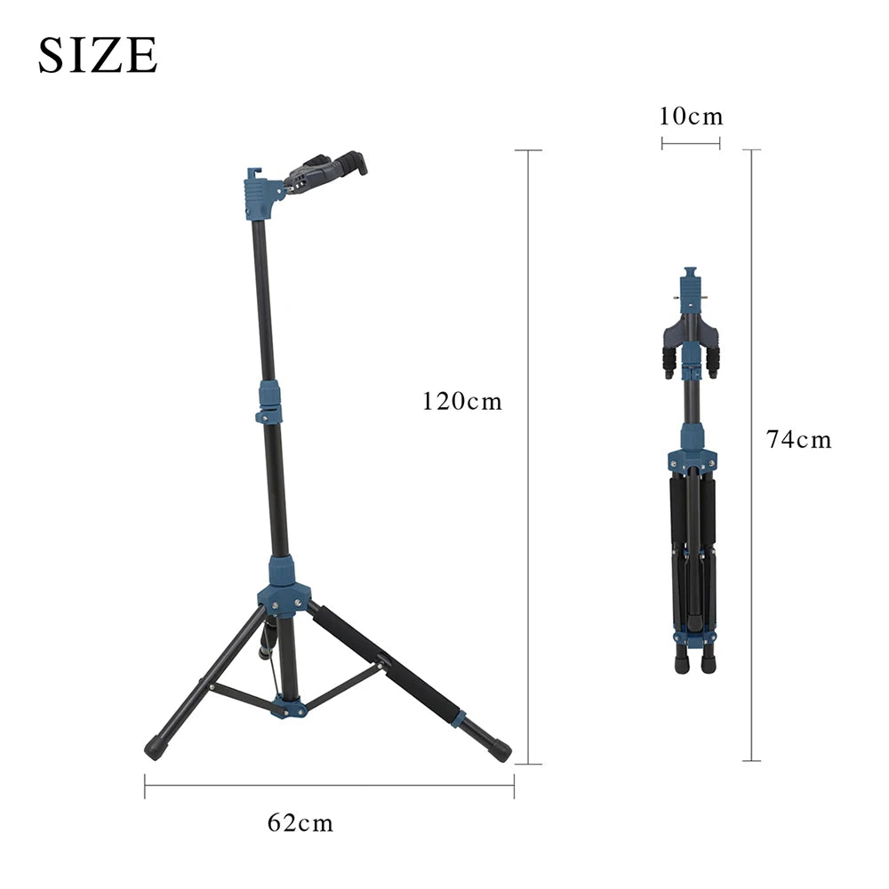 Portable Floor Guitar Holder Can Be Folding  Suitable For Guitar Accessories Such as Acoustic Classical Guitar, Ukulele, Etc.