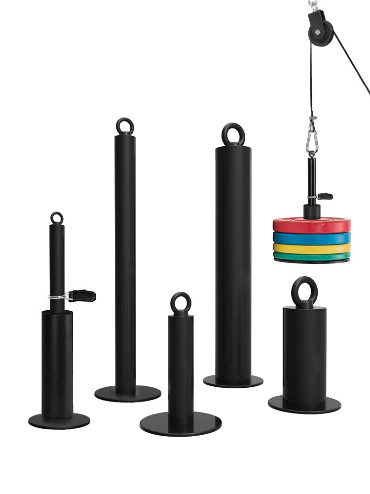 Fitness Loading Pin Pulley Cable Machine Attachments Dumbbell Disks Rack For Gym Home Weight Lifting Strength Training