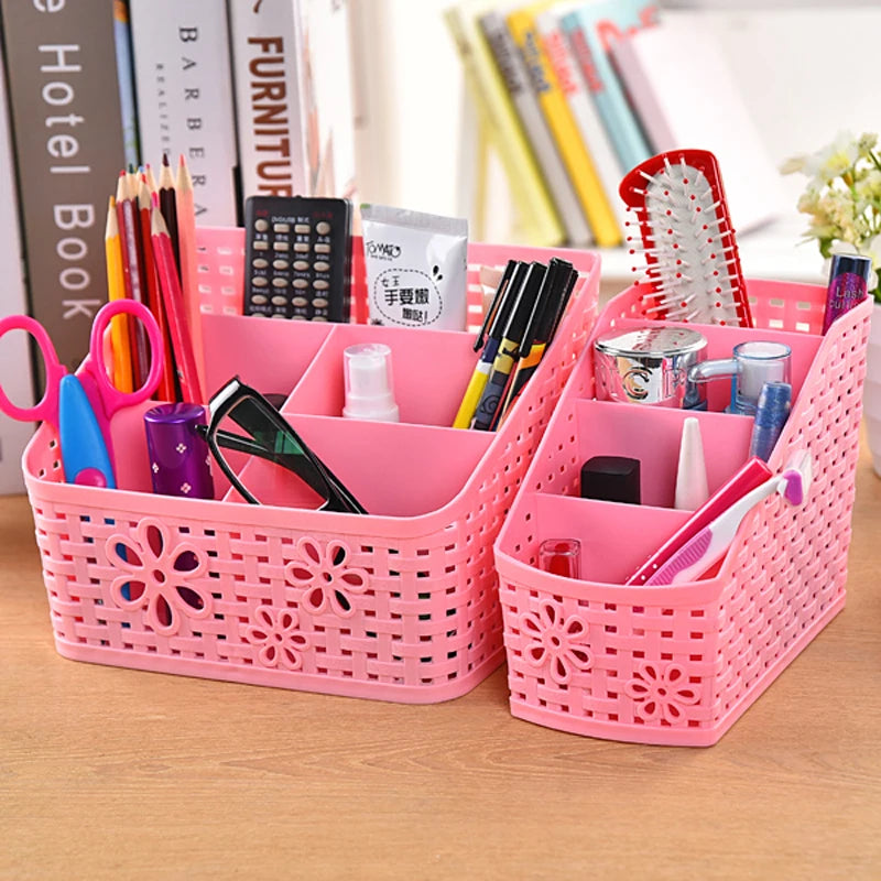 Hot selling Multifuction Home Office Desk Storage Boxes Plastic Organizer decoration basket pencil Phone Holder ZL301-5