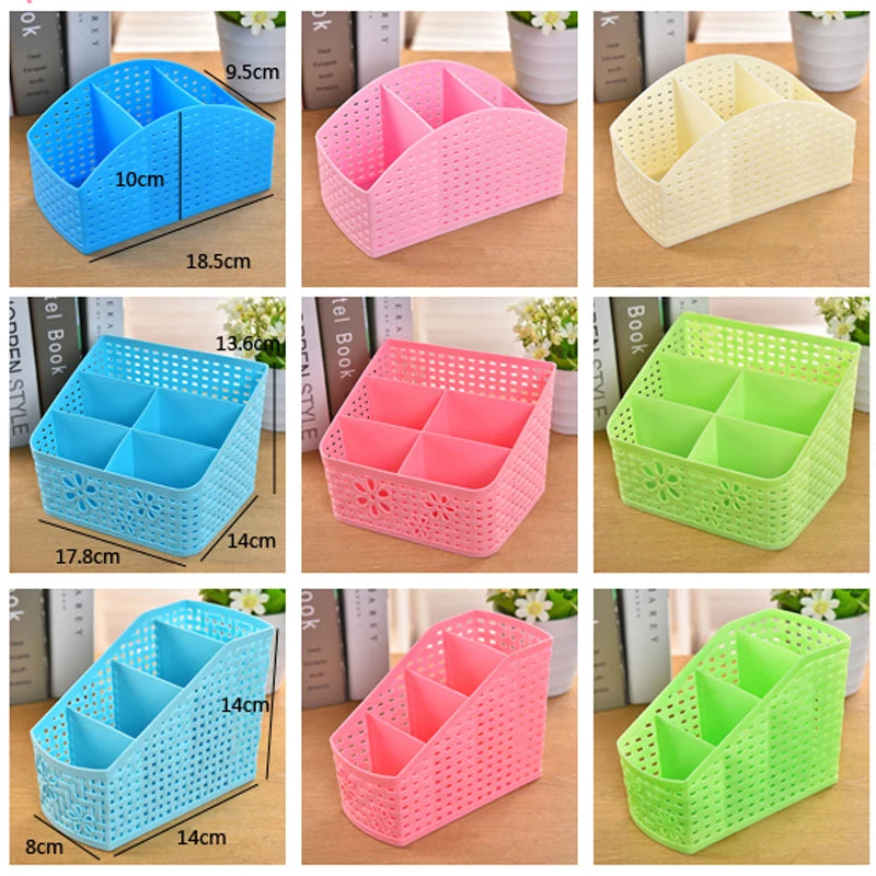 Hot selling Multifuction Home Office Desk Storage Boxes Plastic Organizer decoration basket pencil Phone Holder ZL301-5