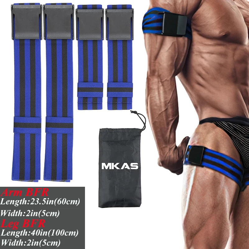 Fitness Gym Equipment Training BFR Occlusion Bands Bodybuilding Weightlifting Arm Leg Muscle Growth Blood Flow Restriction Bands