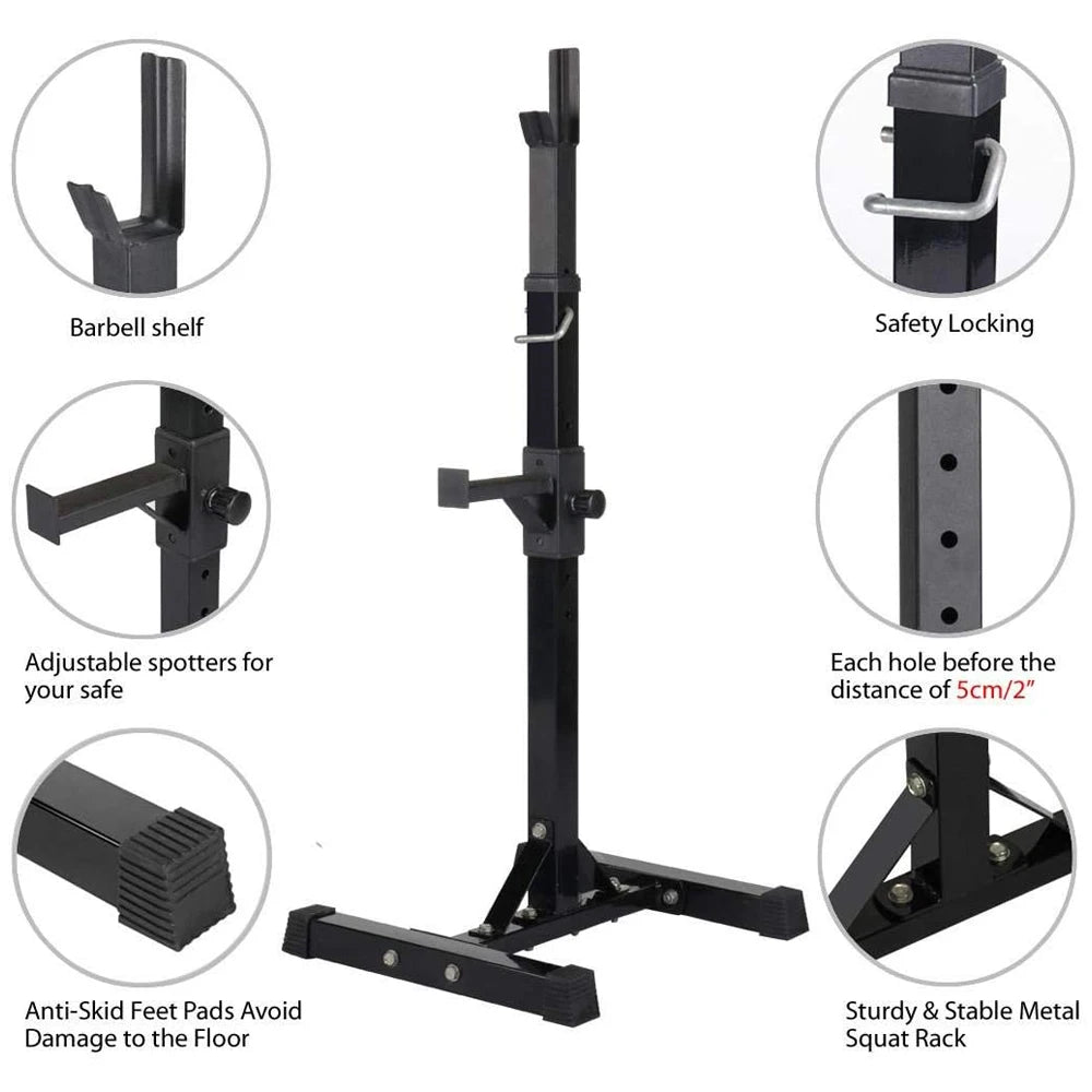 Wholesale Adjustable Squat Rack Half Squat Rack Home Gym Strength Training Equipment
