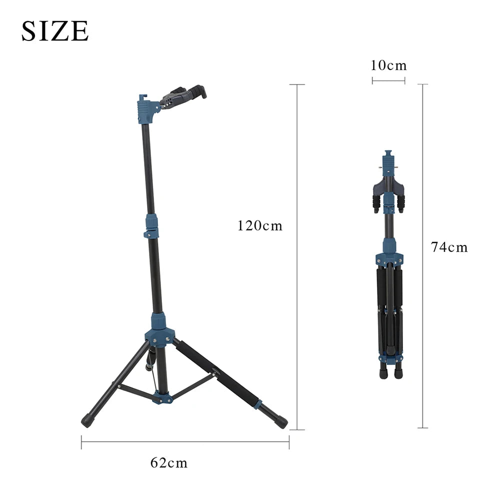 Portable Floor Guitar Holder Can Be Folding  Suitable For Guitar Accessories Such as Acoustic Classical Guitar, Ukulele, Etc.