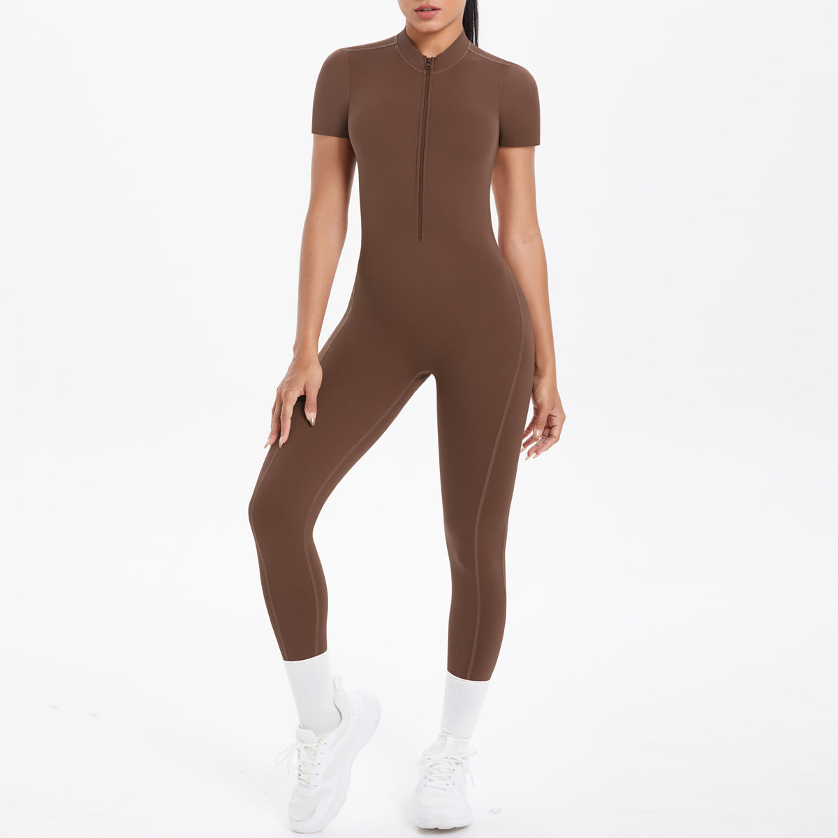 Sexy Backless Bodycon Scrunch Jumpsuit Raises Butt Women Dance Fitness Overalls Push Up