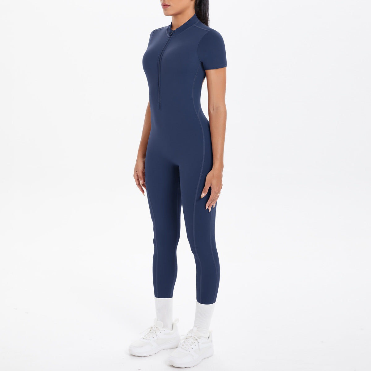 Sexy Backless Bodycon Scrunch Jumpsuit Raises Butt Women Dance Fitness Overalls Push Up