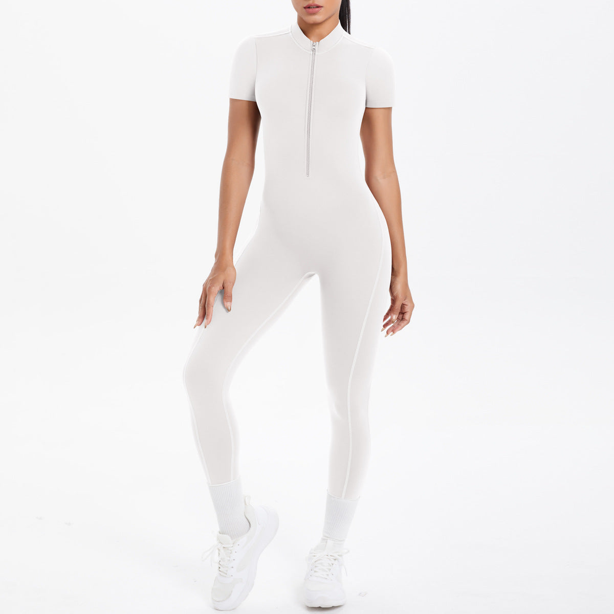 Sexy Backless Bodycon Scrunch Jumpsuit Raises Butt Women Dance Fitness Overalls Push Up