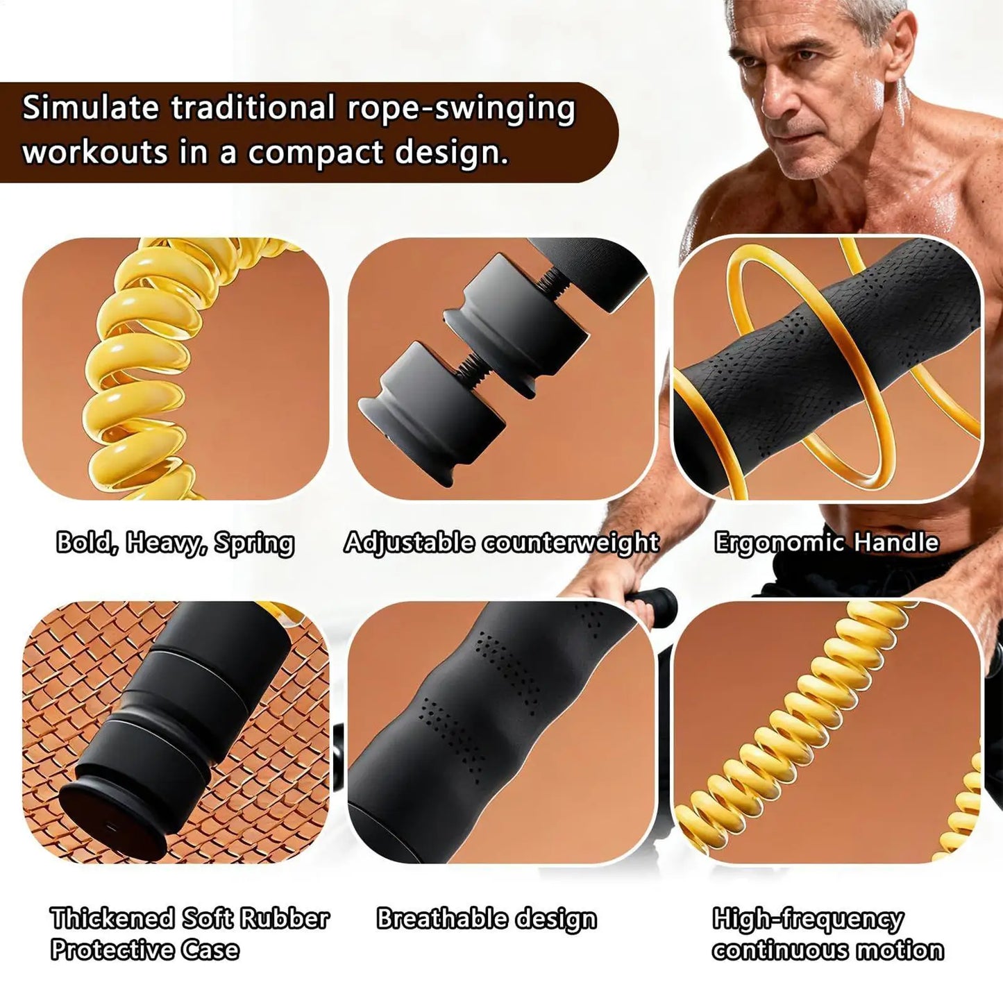 Weighted Exercise Ropes Weighted Workout Trainer Equipment 2-Pieces Adjustable Training Ropes For Athletes Boxers Bodybuilders