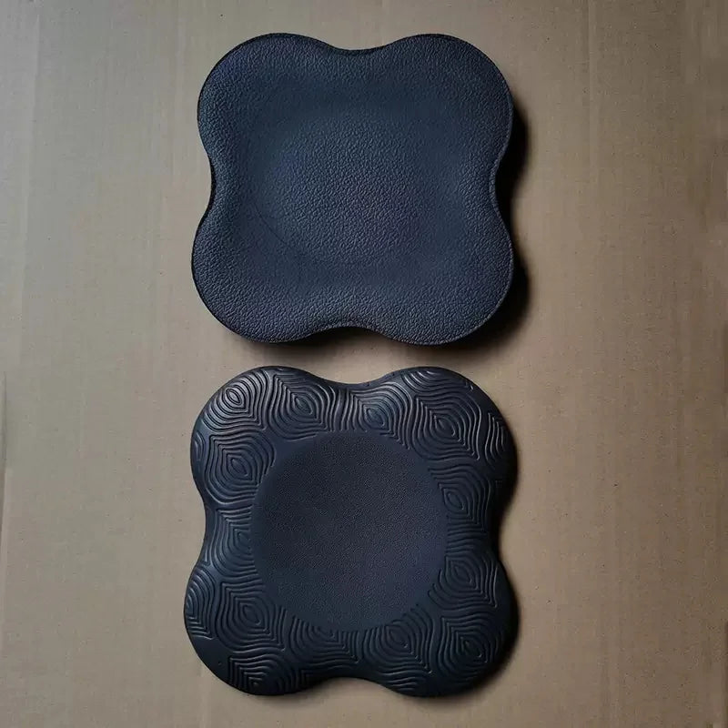 2pc Pilates Knee Pad Wrist Hand Protective Pad Non-slip Yoga Mat Solid Color Soft TPE Foam Flat Support Pad