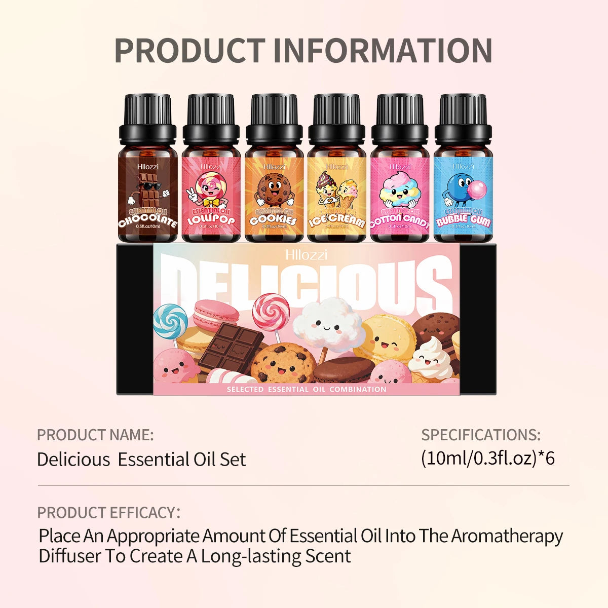 Food essential oil set, with a variety of scents, suitable for all occasions and also makes a great gift.