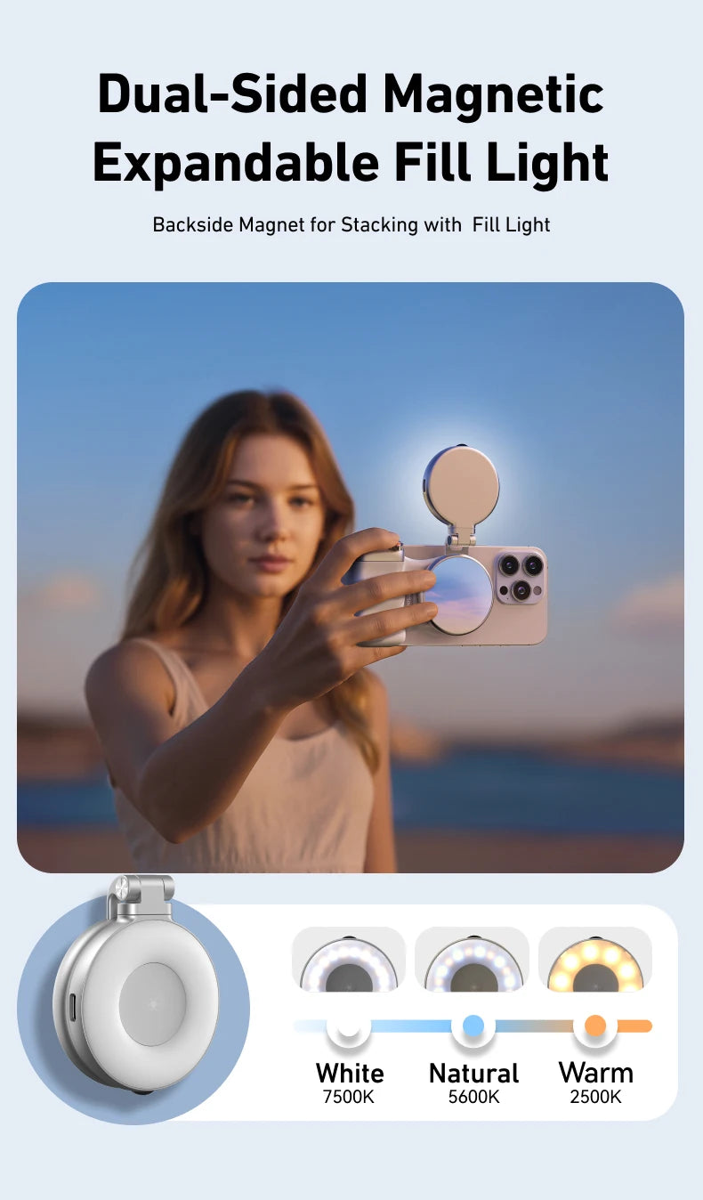 TELESIN Phone Camera Shoot Hand Grip Magnetic Smart Phone Holder Shooting Aid Remote Control Handle For Iphone Android Phone