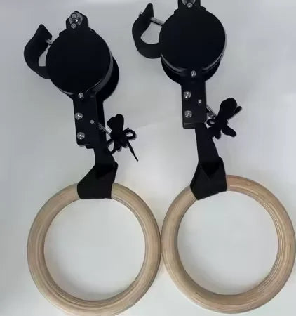 Birch Fitness Rings High Load-Bearing Adjustable Home Gymnastics Exercise Equipment Stamping Pull up Rings Wooden