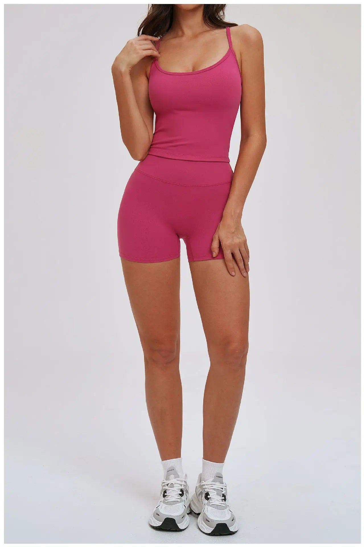 Yoga Set for Women 2026 Beauty Back Tight-Fitting Versatile Yoga Outfit Outdoor Running Sports Set
