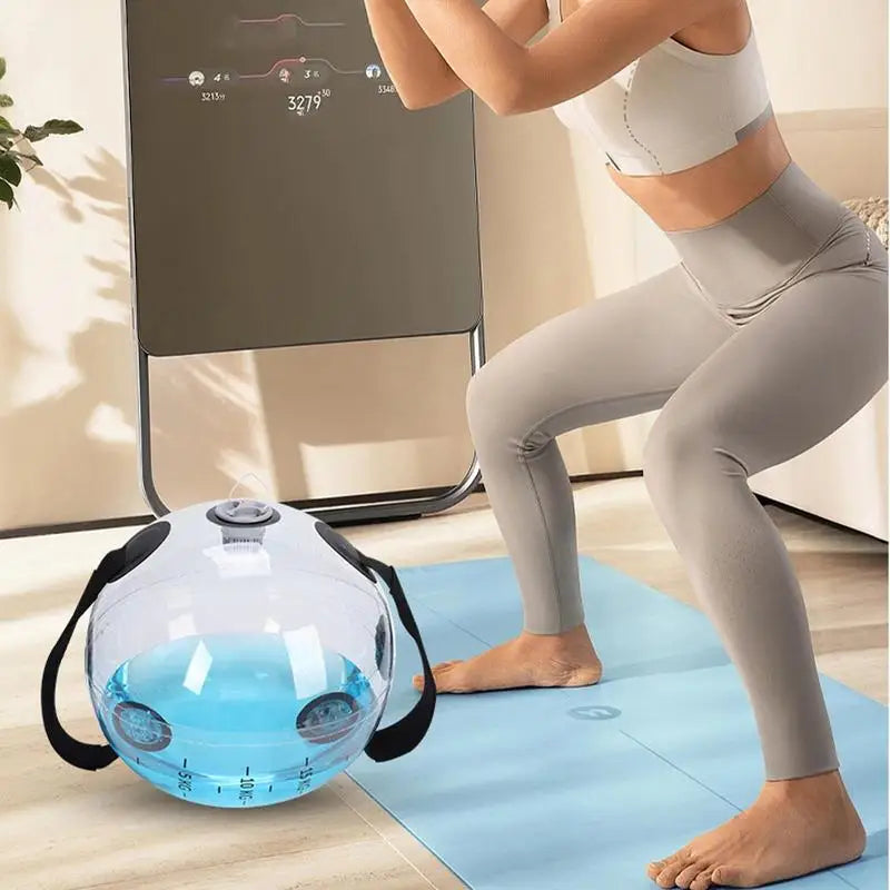 Weight Ball Fitness Water Bag Adjustable With Handle Aerobic Exercise Fitness Equipment Core And Balance Device For Home Gym