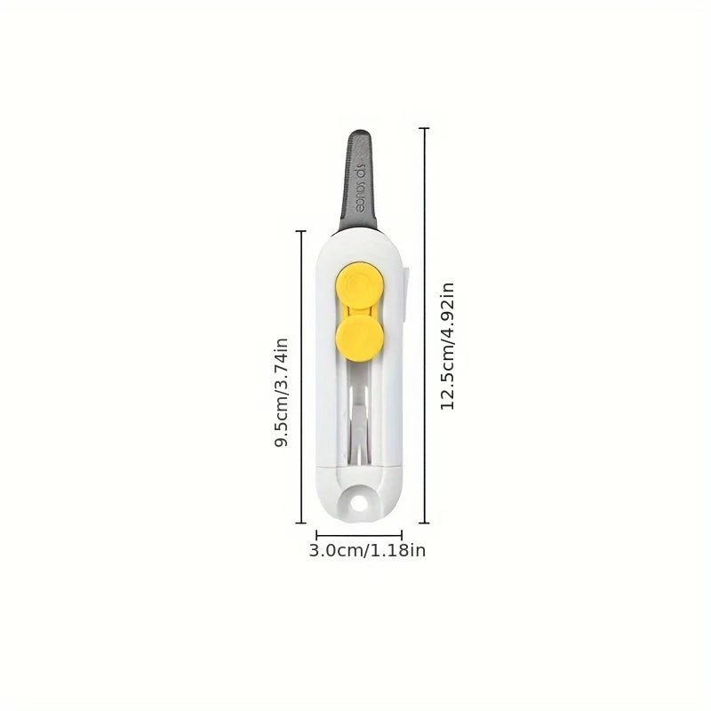 Compact Artistic Box Cutter - Portable Mini Utility Knife For Opening Packages, Office Stationery & Crafts