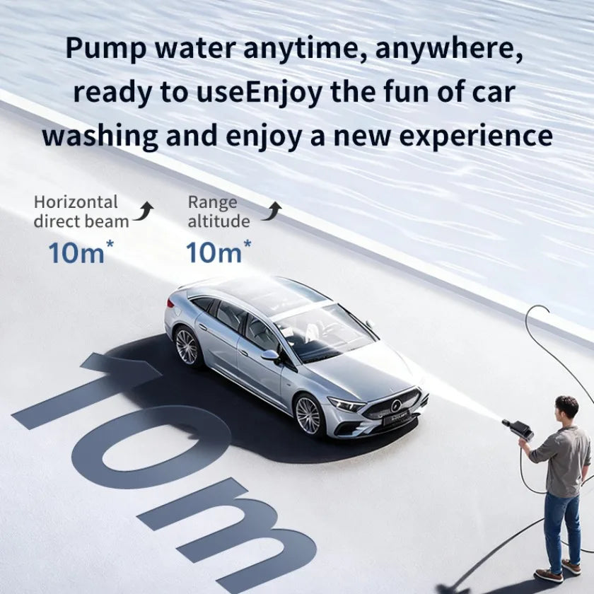 Car Washing Machine Water Gun High Pressure Household Folding Mini Wireless Electric New Supercharging Artifact Rechargeab