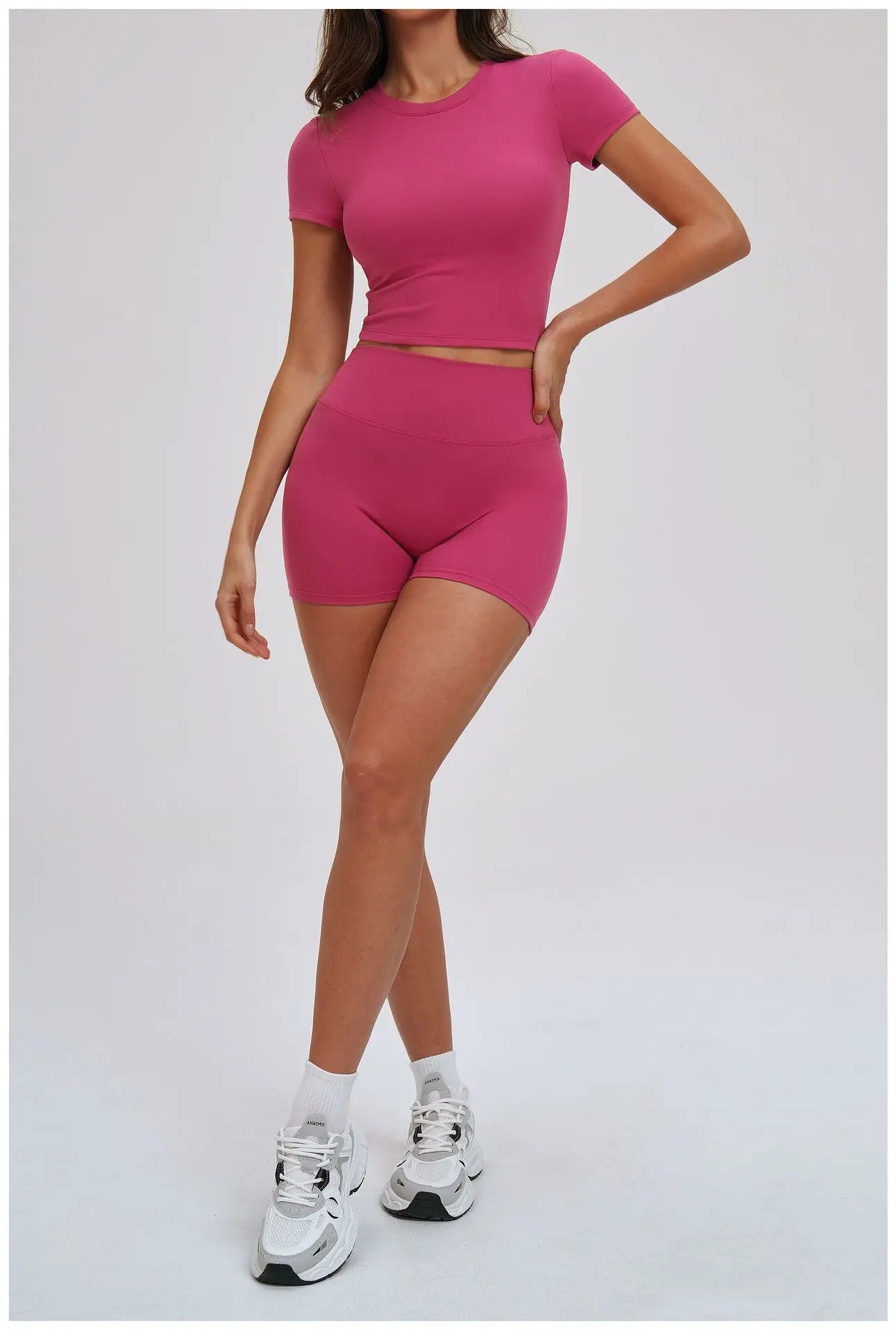 Yoga Set for Women 2026 Beauty Back Tight-Fitting Versatile Yoga Outfit Outdoor Running Sports Set