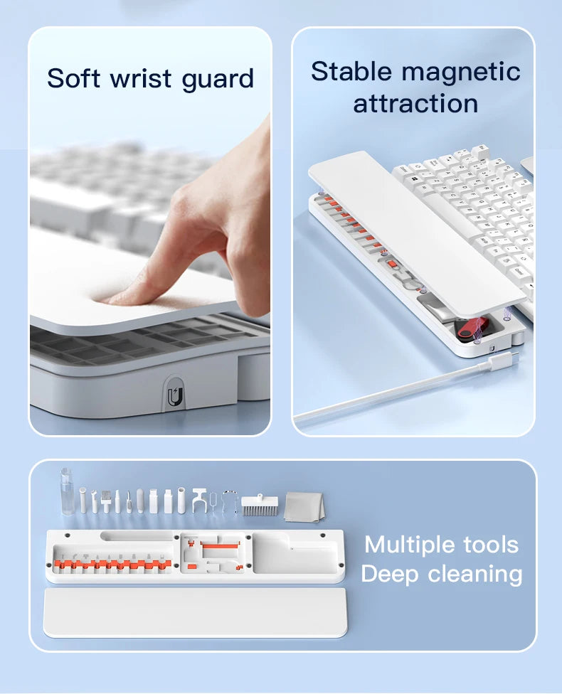 Cleaning Set: Computer Keyboard Cleaning Brush, Headphones, iPad, Mobile Phone Cleaning Pen, Keyboard, Camera Cleaning Brush