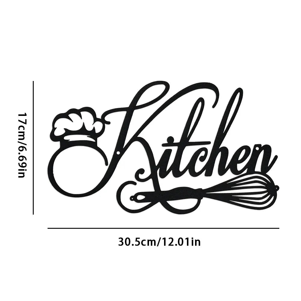 DDPNKL 1PC Kitchen Sign Wall Decor, Metal Kitchen Signs Wall Decor Farmhouse & Home & Kitchen Wall Decor Farmhouse & Kitchen