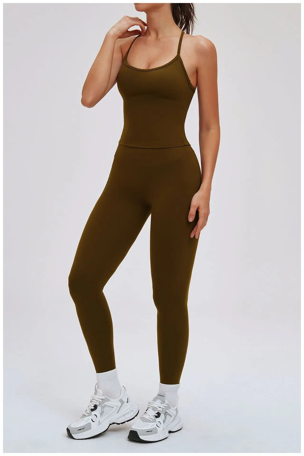 Yoga Set for Women 2026 Beauty Back Tight-Fitting Versatile Yoga Outfit Outdoor Running Sports Set