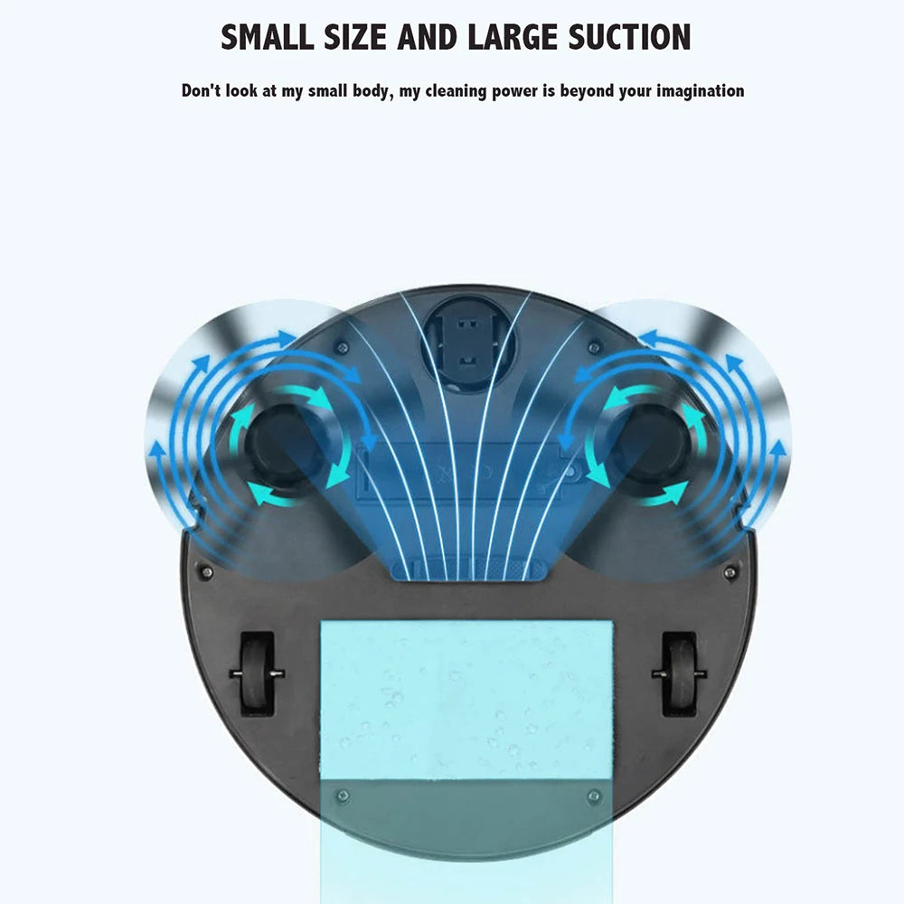NEW 3 In 1 Smart Sweeping Robot Home Mini Sweeper Sweeping,Vacuuming Wireless Vacuum