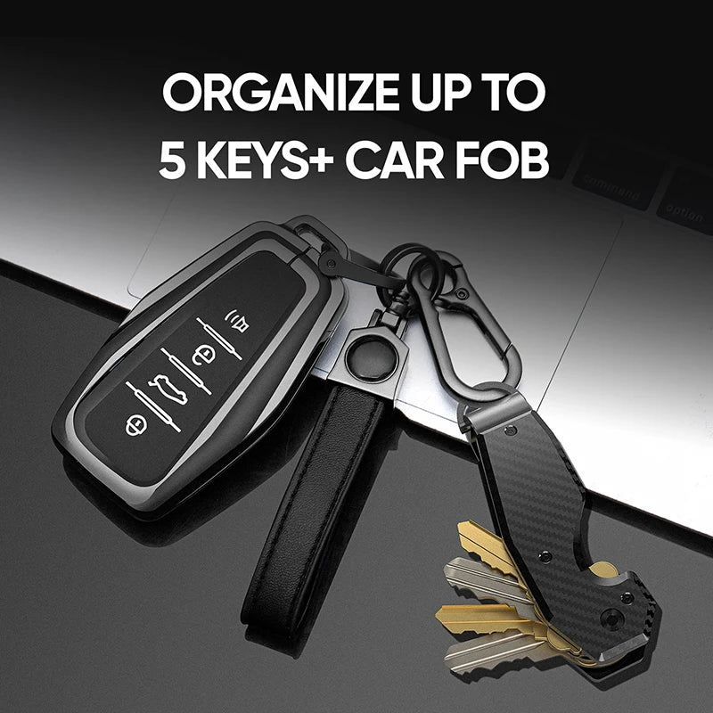 Compact Key Organizer Keychain – Holds 1-6 Keys, Minimalist Key Holder for Men and Women