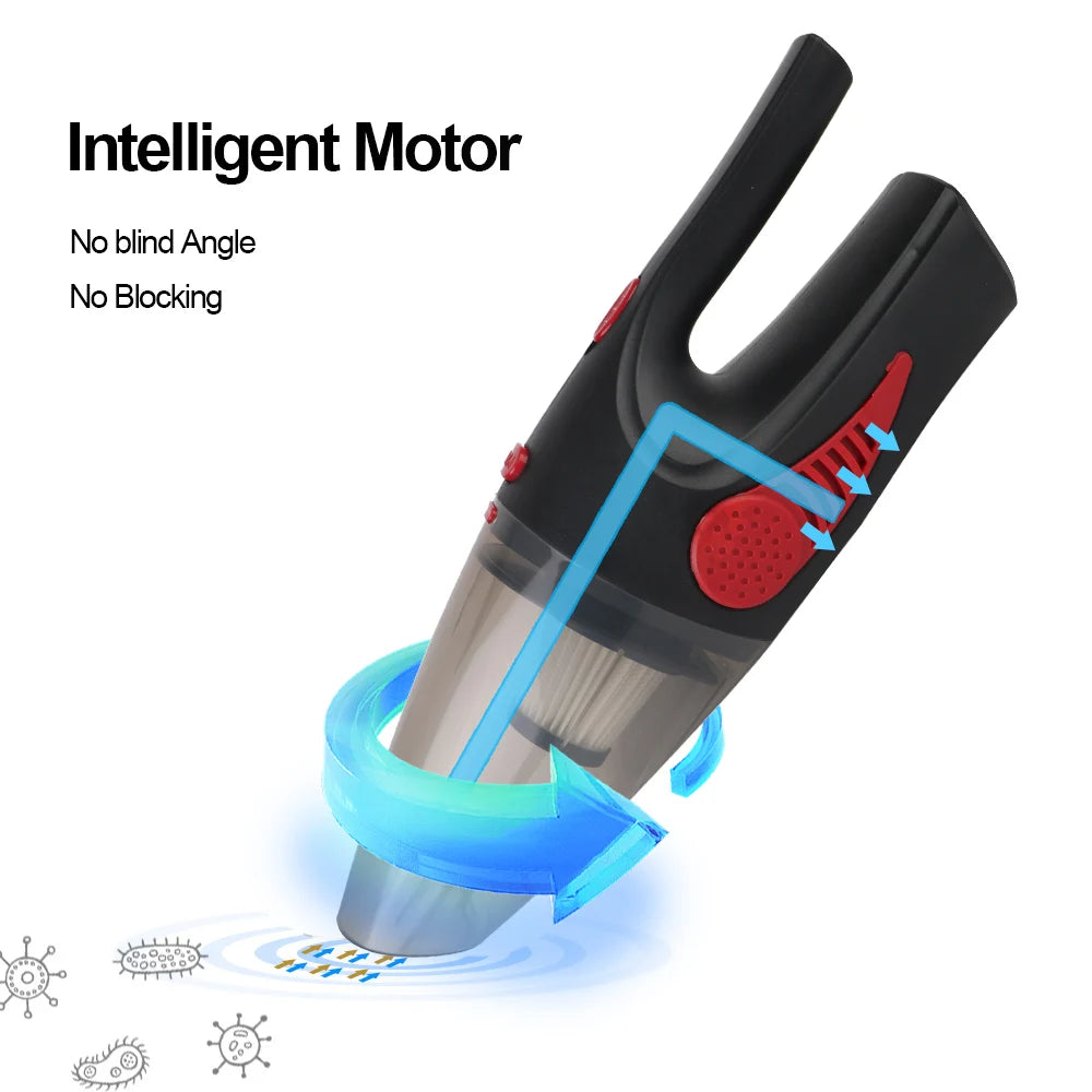 Cordless/Car Plug Cleaner Handheld Car Vacuum Car Cleaning Tool 120W 12V 5000PA