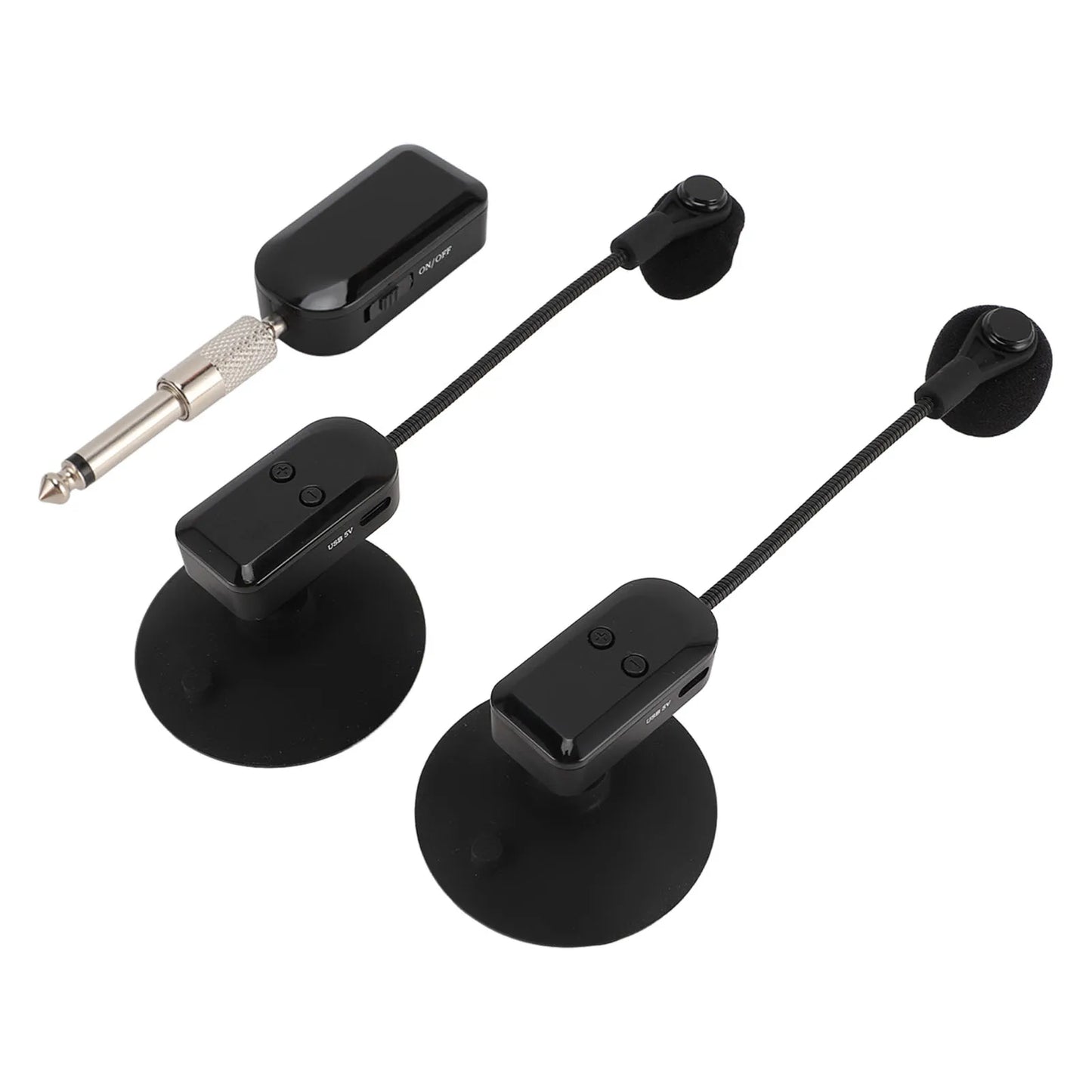 Wireless Instrument Microphone 2.4G Wireless 360° Rotation Guitar, Violin, Accordion, Guzheng Performance Wireless Microphone