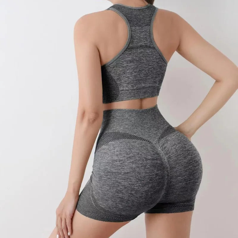 Yoga Set Gym Shorts Women Sport Bras Brassiere Workout Tops, Yoga Clothes Fitness Leggings
