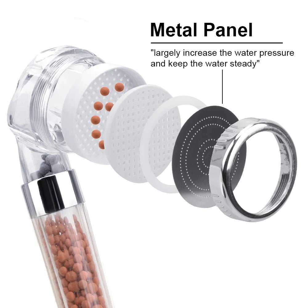 Handheld Anion Filter High Pressure Home Improvement Bathroom Products Energy Saving Shower Head